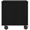 vidaXL Printer Stand Black Oak 41 x 32 x 33.5 cm Engineered wood