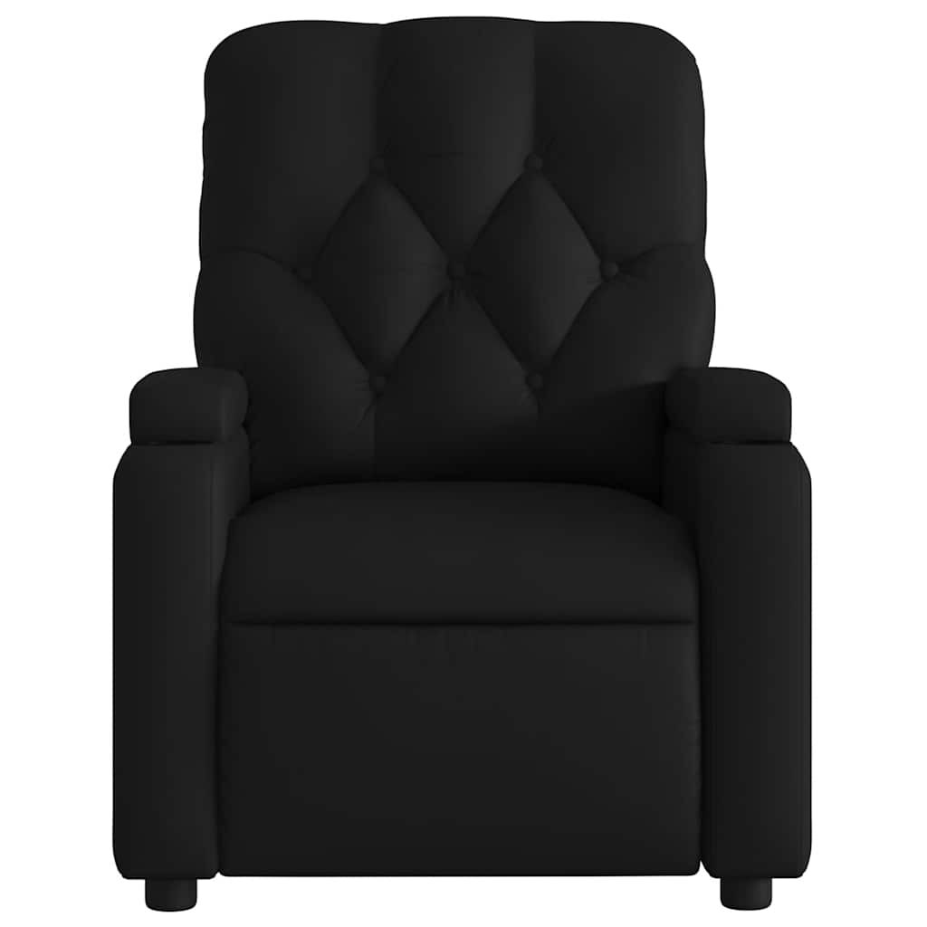 vidaXL Massage Recliner Chair Black Faux Leather