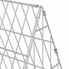 vidaXL Chicken Cage Silver 430 x 55 x 55 cm Galvanised Steel