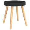 vidaXL Side Table Black 38x38x40 cm Engineered Wood&Solid Wood Pine