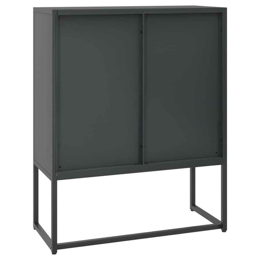 vidaXL Highboard Anthracite 80x35x100 cm Steel