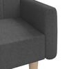 vidaXL 2-Seater Sofa Bed Dark Grey Fabric