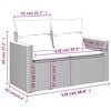 vidaXL 7 Piece Garden Sofa Set with Cushions Beige Poly Rattan