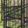 vidaXL Outdoor Dog Kennel Steel 5.53 m&sup2;