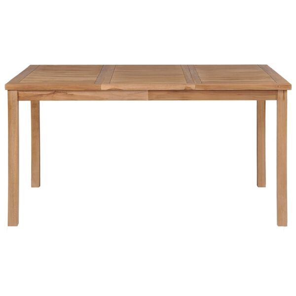 vidaXL 5 Piece Garden Dining Set Solid Teak Wood