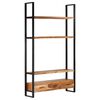 vidaXL Highboard 118x30x200 cm Solid Acacia Wood