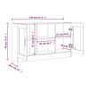 vidaXL Vitrine Cabinet Grey Sonoma 120x30.5x70 cm Engineered Wood