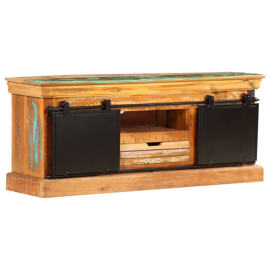 vidaXL TV Cabinet 110x30x45 cm Solid Reclaimed Wood
