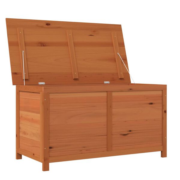 vidaXL Outdoor Cushion Box Brown 100x50x56 cm Solid Wood Fir