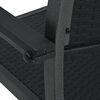 vidaXL 3 Piece Garden Dining Set Black