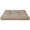 vidaXL Pallet Cushion Taupe 80x80x12 cm Fabric