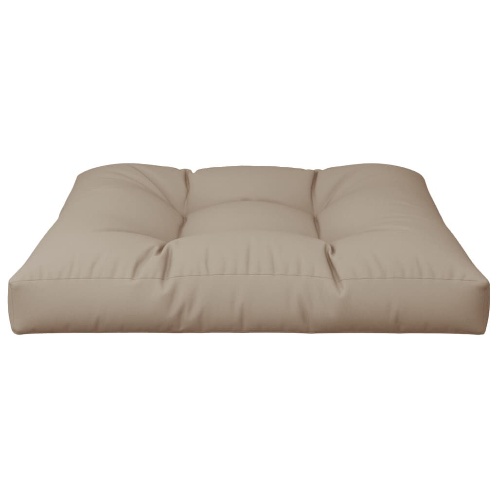 vidaXL Pallet Cushion Taupe 80x80x12 cm Fabric