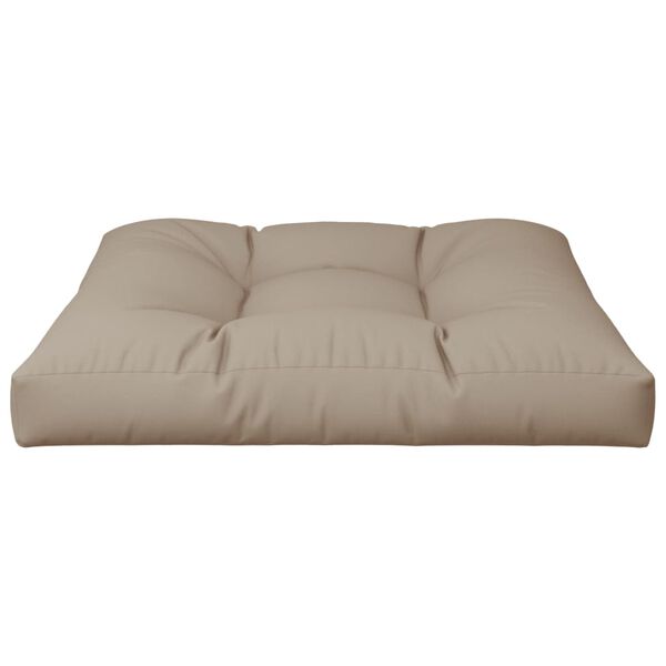 vidaXL Pallet Cushion Taupe 80x80x12 cm Fabric