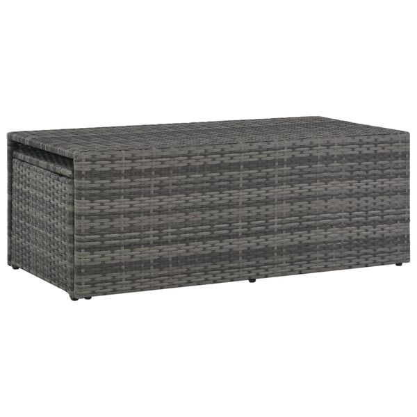 vidaXL 6 Piece Garden Lounge Set with Cushions Poly Rattan Grey