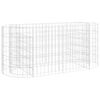 vidaXL Gabion Raised Bed Galvanised Iron 120x50x50 cm