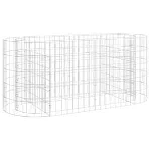 vidaXL Gabion Raised Bed Galvanised Iron 120x50x50 cm