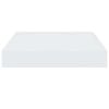 vidaXL Floating Wall Shelf High Gloss White 23x23.5x3.8 cm MDF