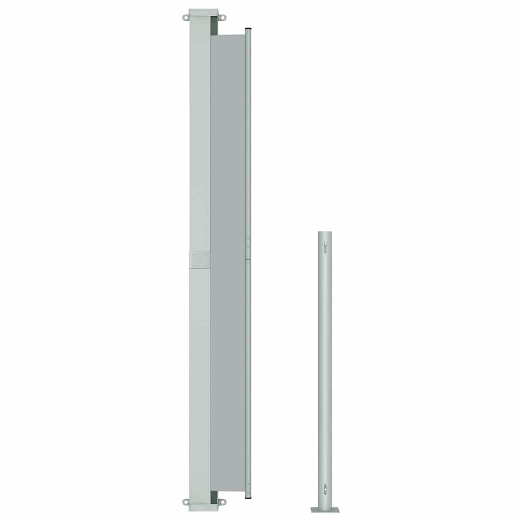 vidaXL Patio Retractable Side Awning 180x500 cm Grey