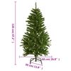 vidaXL Artificial Hinged Christmas Tree 150 LEDs 120 cm