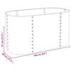 vidaXL Garden Raised Bed 160x80x81 cm Galvanised Steel Grey