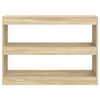 vidaXL Book Cabinet/Room Divider Sonoma Oak 100x30x72 cm