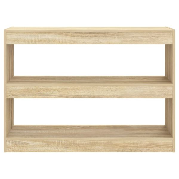 vidaXL Book Cabinet/Room Divider Sonoma Oak 100x30x72 cm