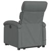 vidaXL Stand up Massage Recliner Chair Dark Grey Fabric