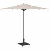 vidaXL Outdoor Umbrella Base Adjustable Black 45 x 45 x 31 cm Steel