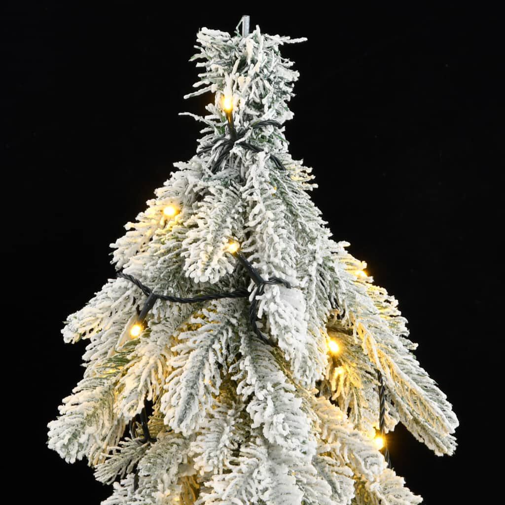 vidaXL Artificial Christmas Tree 300 LEDs & Flocked Snow 210 cm
