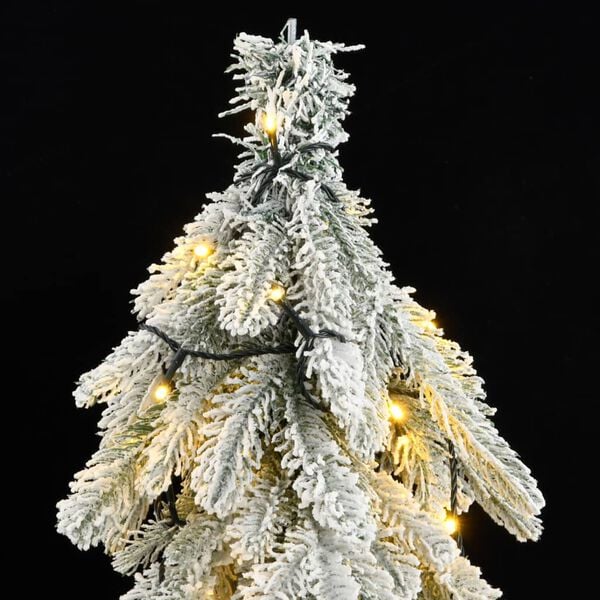 vidaXL Artificial Christmas Tree 300 LEDs & Flocked Snow 210 cm