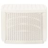 vidaXL Garden Table White 53x53x40 cm Plastic