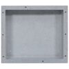 vidaXL Shower Niche Matt Grey 41x36x10 cm