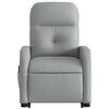 vidaXL Stand up Massage Recliner Chair Light Grey Fabric