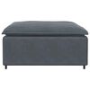 vidaXL Modular Sofa Footstool Module Dark Grey 100x100x48 cm