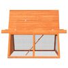 vidaXL Rabbit Hutch Solid Pine & Fir Wood 152x128x108 cm