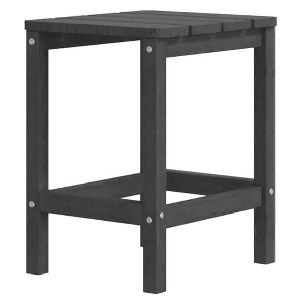 vidaXL Garden Adirondack Table Anthracite 38x38x46 cm HDPE