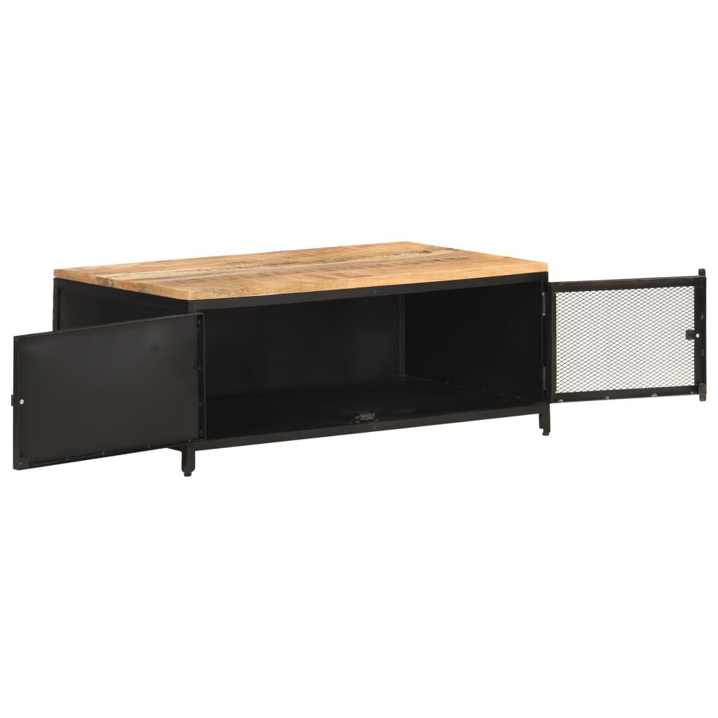 vidaXL Coffee Table 90x50x37 cm Solid Rough Mango Wood