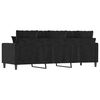 vidaXL 3-Seater Sofa Black 180 cm Velvet