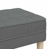 vidaXL Bench with Cushion Dark Grey 113 x 57 x 39 cm Fabric