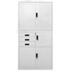 vidaXL Office Cabinet Light Grey 90x40x180 cm Steel