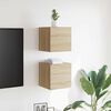 vidaXL Wall Mounted TV Cabinets 2 pcs Sonoma Oak 30.5x30x30 cm