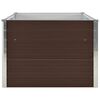 vidaXL Raised Garden Bed 160x80x45 cm Galvanised Steel Brown