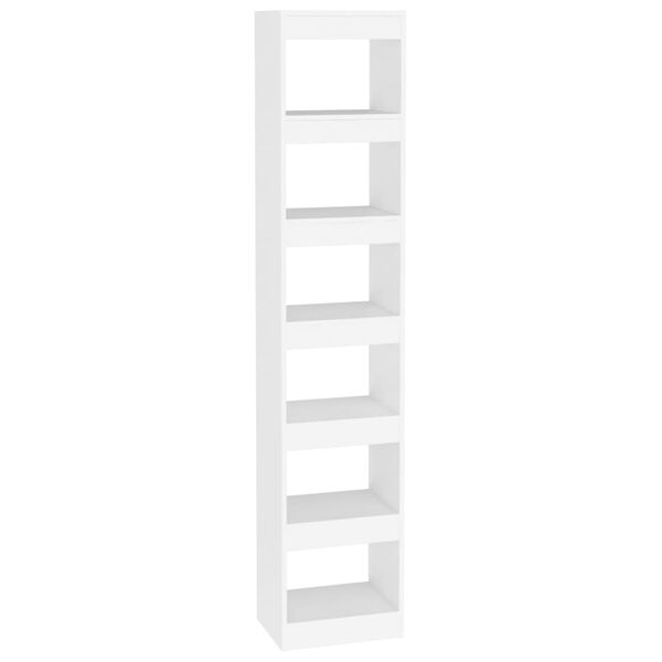 vidaXL Book Cabinet/Room Divider White 40x30x198 cm