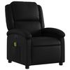 vidaXL Electric Massage Recliner Chair Black Faux Leather