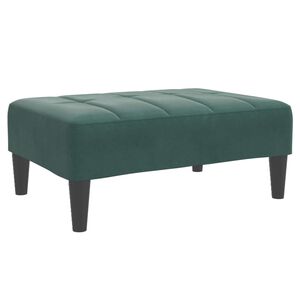 vidaXL Footstool Dark Green 77x55x31 cm Velvet