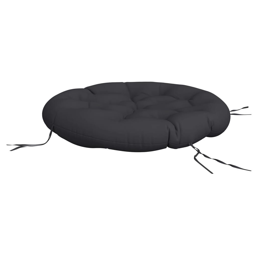 vidaXL Round Cushion Black Ø 100 x11 cm Oxford Fabric