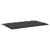 vidaXL Garden Bench Cushion Black 180x(50+50)x7cm Oxford Fabric