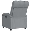 vidaXL Electric Massage Recliner Chair Light Grey Fabric