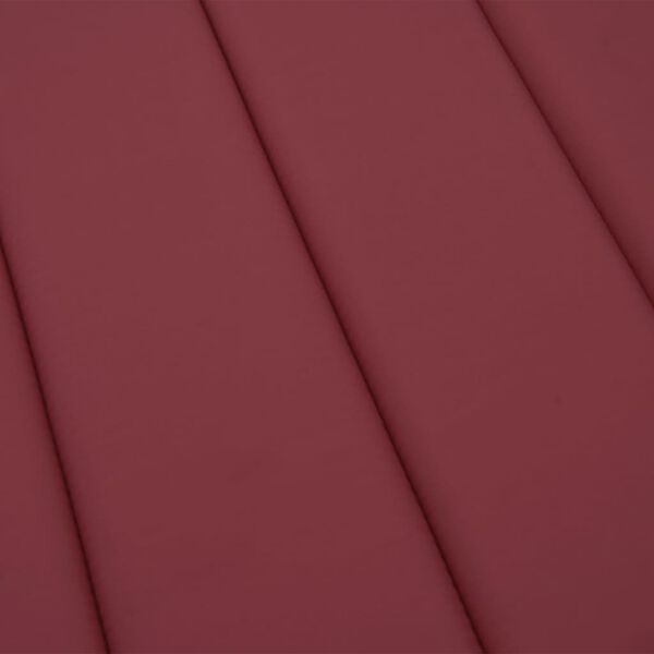 vidaXL Sun Lounger Cushion Wine Red 200x50x3cm Oxford Fabric
