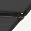 vidaXL Garden Parasol with Aluminium Pole 2x1.5 m Anthracite